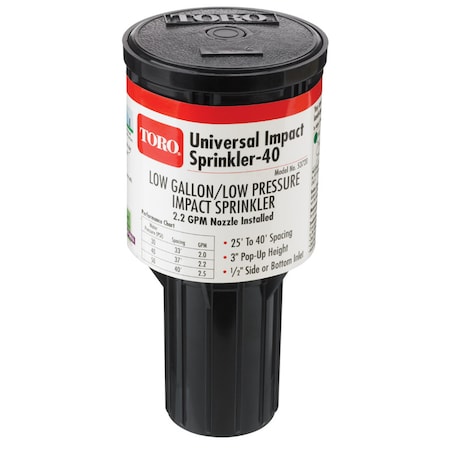 Toro Toro 570Z Pro Series 3 in. H Adjustable Pop-Up Impact Sprinkler 53720